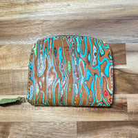 zipper mini round wallet