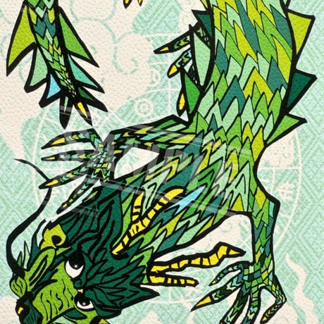 癒しとしあわせの龍神様ポストカード　#007