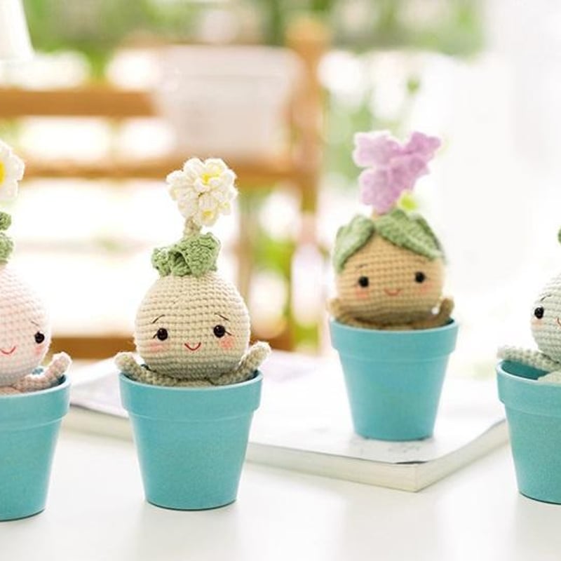 ハンドメイド 花ドール あみぐるみ マスコット レシピ 作り方 母の日