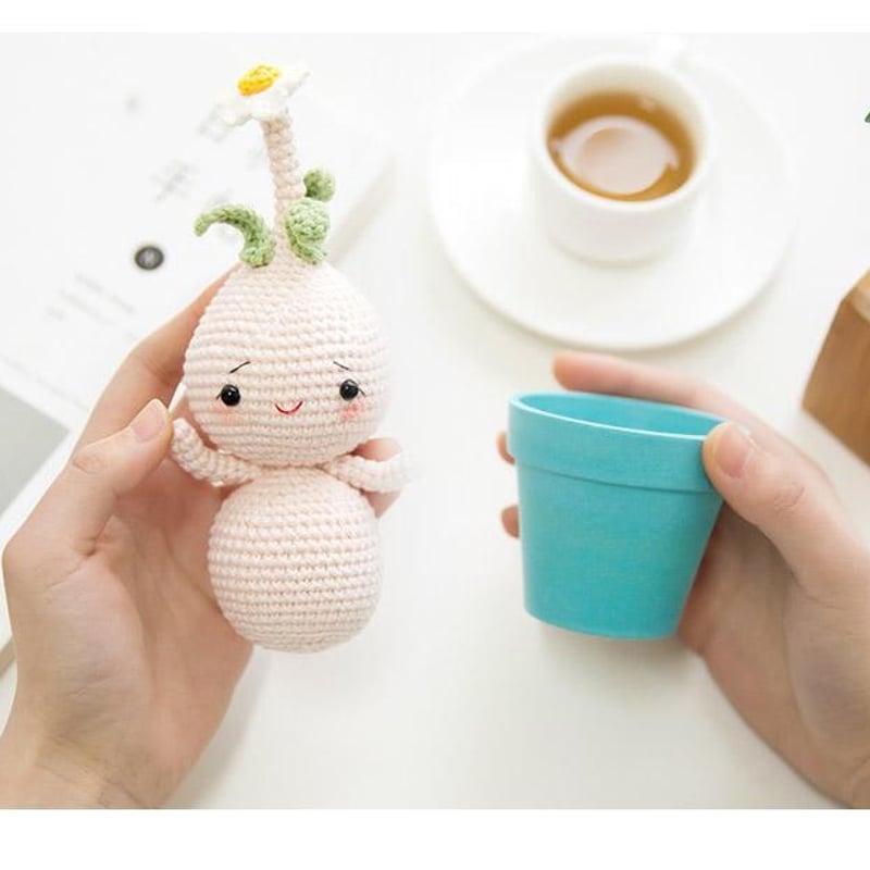 ハンドメイド 花ドール あみぐるみ マスコット レシピ 作り方 母の日