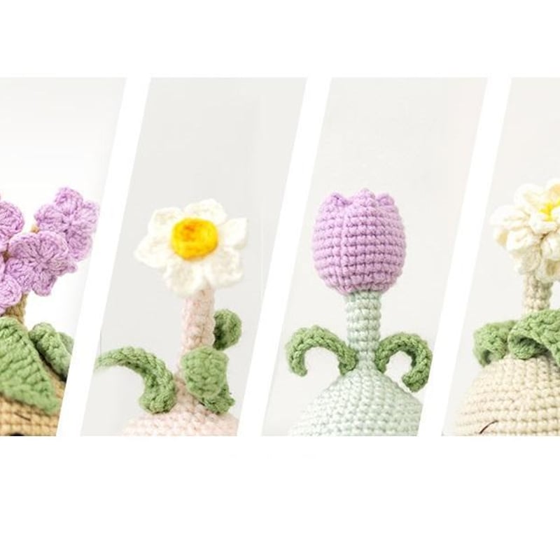 VietnamHandmade 手作りあみぐるみ ひよこ型の花 VietnamHandmade