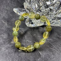 【霊視ナターシャオリジナル】揺れる気持ちを整え、希望を照らすブレスレット【サーペンティン・フローライト】
