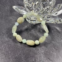 【霊視ナターシャオリジナル】 海のひかり・澄んだ守りのブレスレット 【アクアマリン】