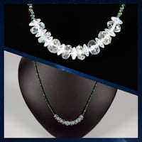 【霊視ナターシャオリジナル】清らかな青の輝き・希望を導くネックレス【アクアマリン・スワロフスキー】