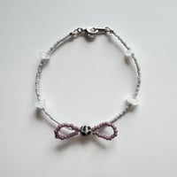 bracelet / gray （ribbon）