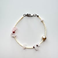 bracelet / white×pink