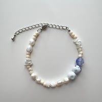 bracelet / Ivory×blue