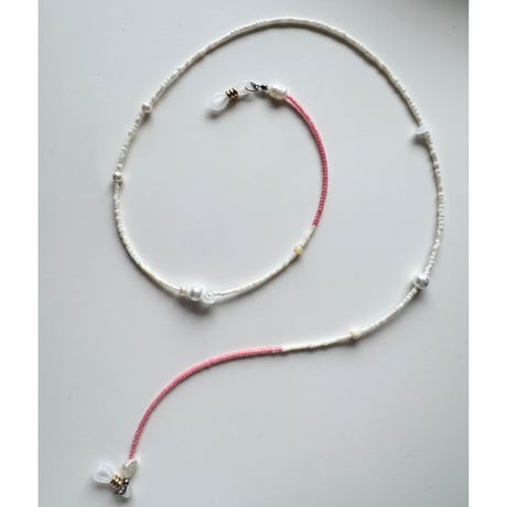 earphones strap / white×pink