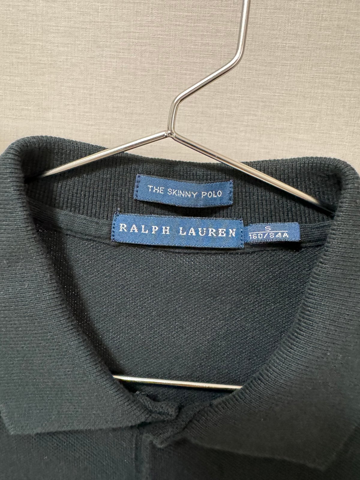 Ralph Lauren】THE SKINNY POLO polo shirt Black