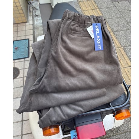 RELAXFIT by Supermarket "Corduroy Easyslacks"　🆕ﾁｬｺｰﾙｸﾞﾚｰ