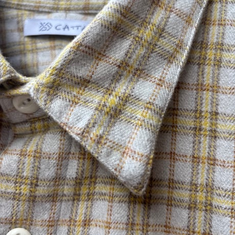 CATTA "REGULAR  COLLAR SHIRT-MELANGE CHECK"