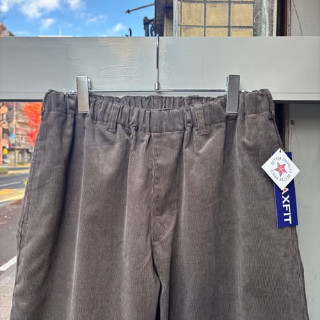 RELAXFIT by Supermarket "Corduroy Easyslacks"　🆕ﾁｬｺｰﾙｸﾞﾚｰ