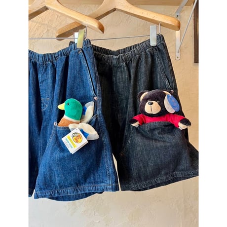 RELAXFIT by  Supermarket "Double Knee pocket denim Beachshorts"