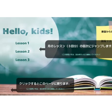 パワポ英語教材　ワンクリックで完結！幼児英語指導案2024_４月号  勉強会つき