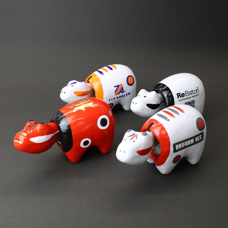 参考商品]オリジナル赤べこ（ファイヤーボンズver.）RB022 | ロゴベコ