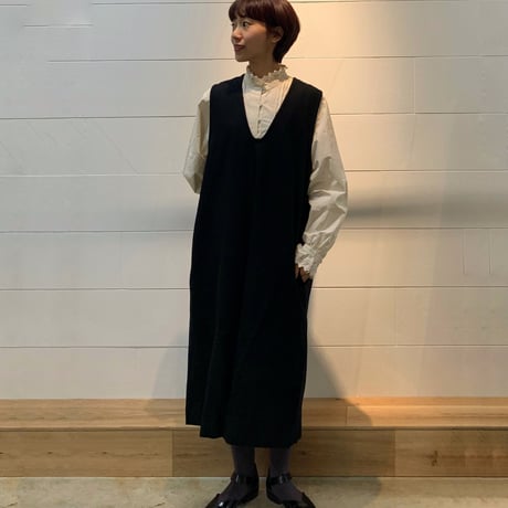 Cion(シオン) | コットンTシャッコンビワンピース (black  