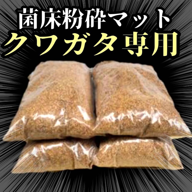 ヒマラヤひらたけ菌床粉砕クワガタマット【5リットル】菌糸の