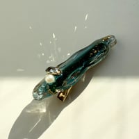 水面のゆらぎのヘアクリップ_G