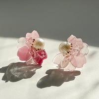 サクラの花びらのピアス_サージカルステンレス
