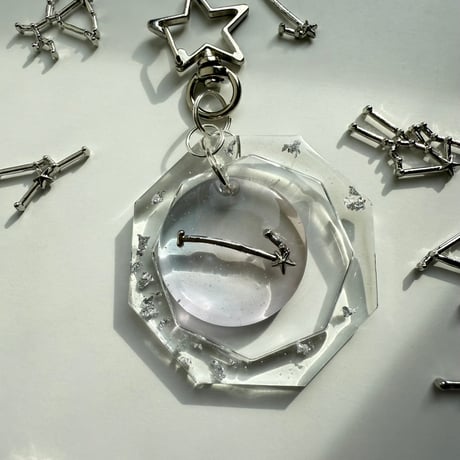 Happy SEIZAのキーホルダー_おひつじ座_silver