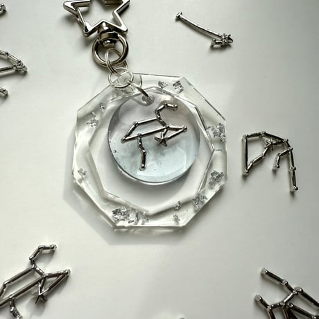 Happy SEIZAのキーホルダー_しし座_silver