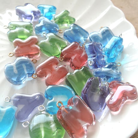 【カスタムオーダー】colored mini initial key holder ミニキーホルダー