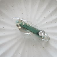 水面のゆらぎのヘアクリップ_C