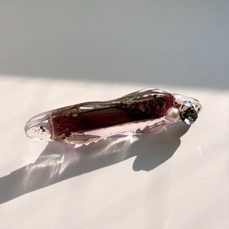 水面のゆらぎのヘアクリップ_A