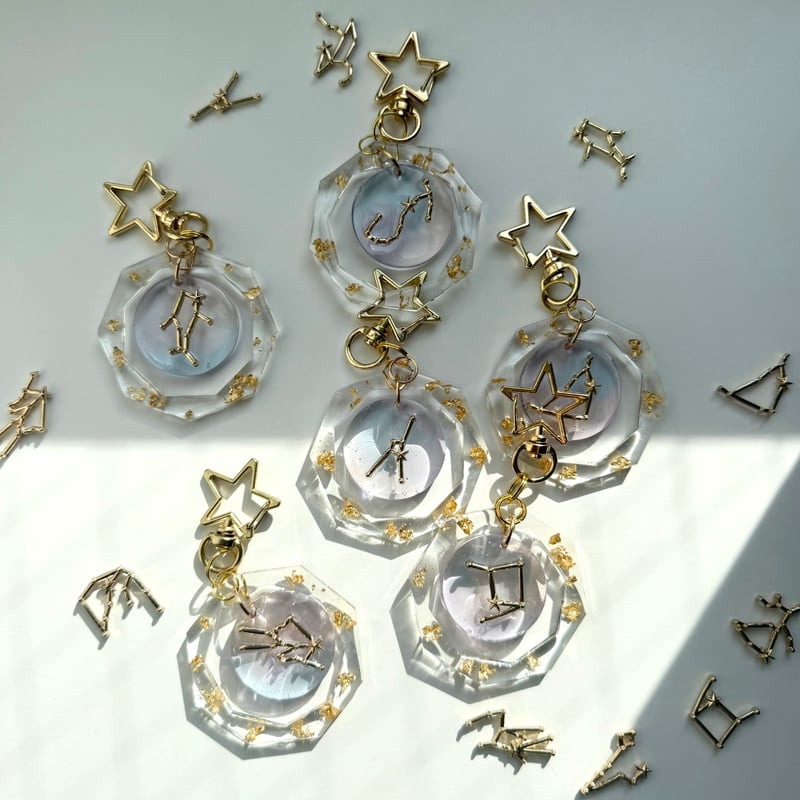 Happy SEIZAのキーホルダー_やぎ座_gold | initial U