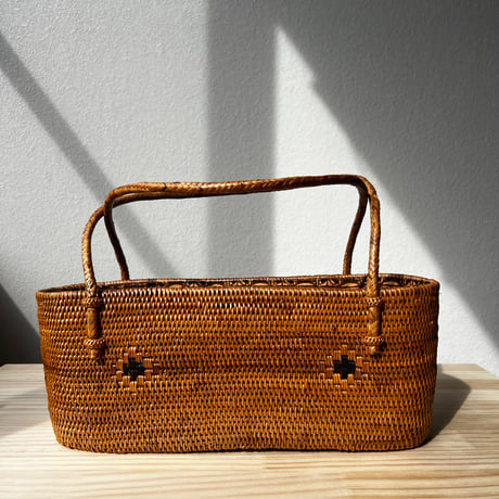 Vintage 2way basket bag