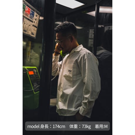 長袖開襟　蜻蛉