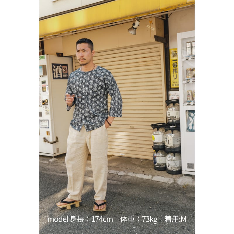 鯉口 麻の葉 濃紺 | DANJI