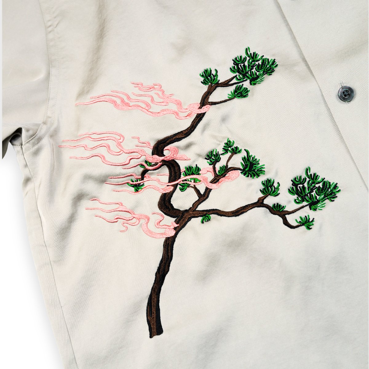 開襟シャツ 松風刺繍 | DANJI