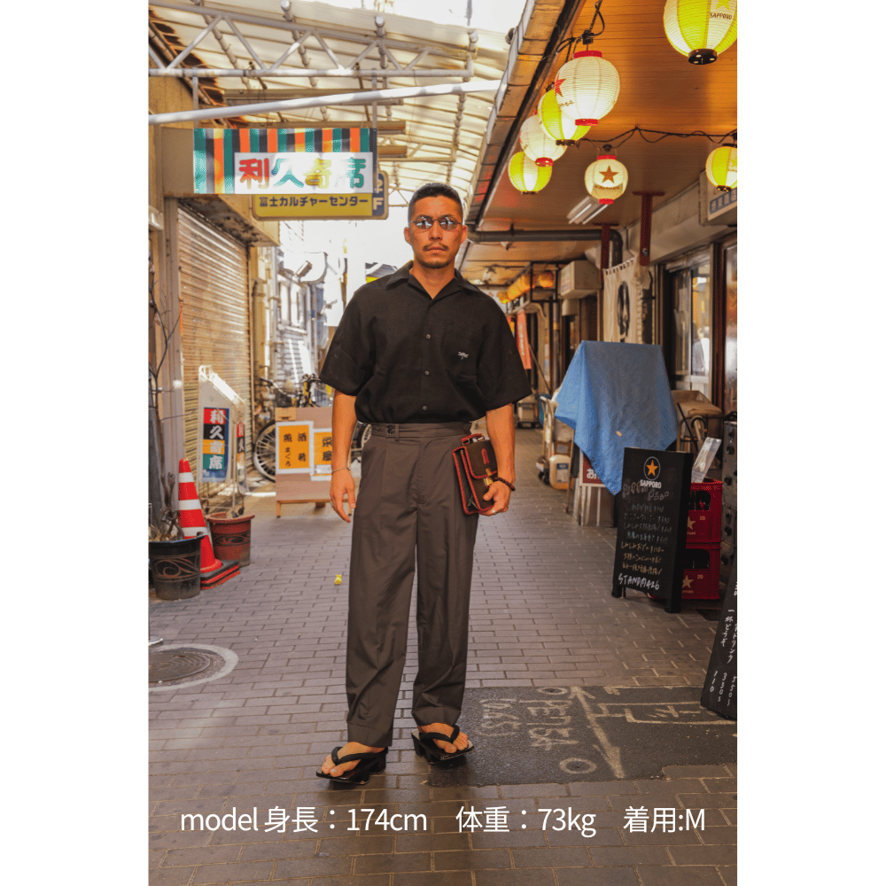 【美品】50s 60s RIGGS sportswear 開襟シャツ 半袖 M 半袖開襟シャツ パナマ | DANJI