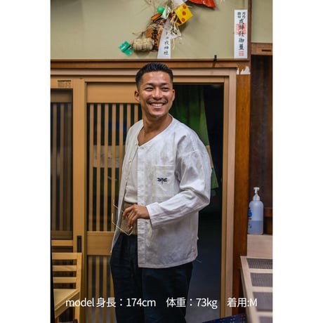 ダボシャツ(蜻蛉)白