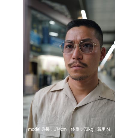 眼鏡　シングル　ゴールド