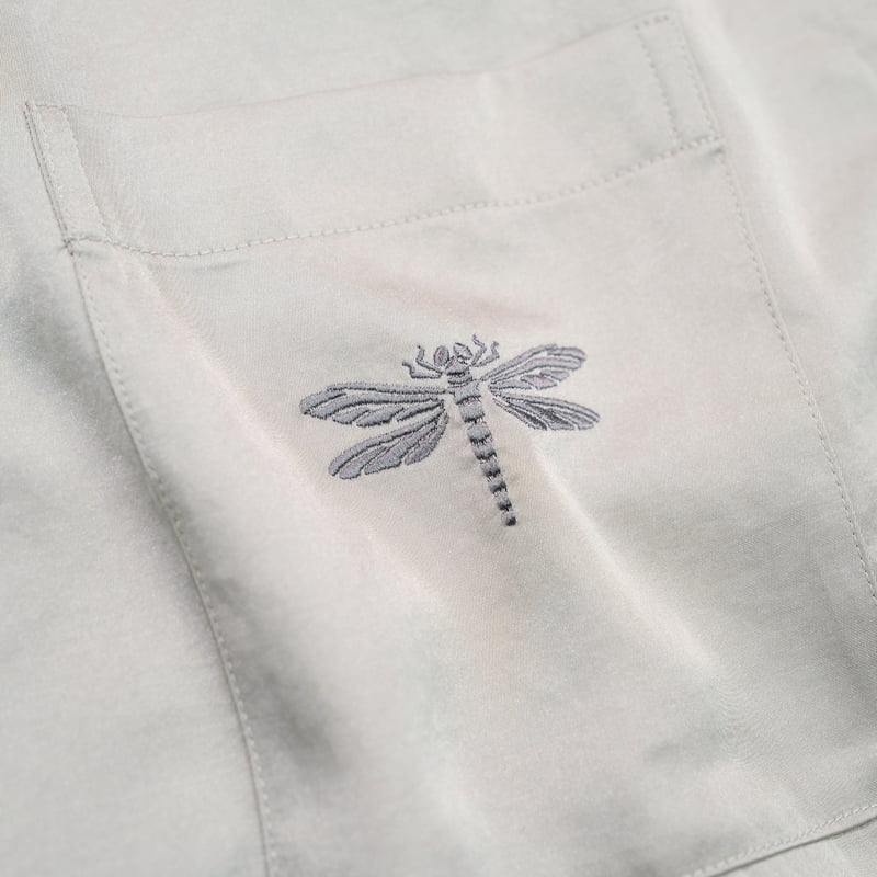 開襟シャツ 松風刺繍 | DANJI