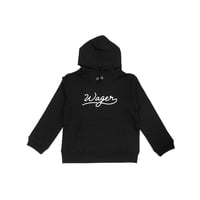 Handwritten Logo Hoodie / Black（Kids）