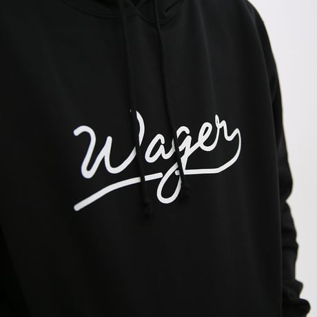 Handwritten Logo Hoodie / Black