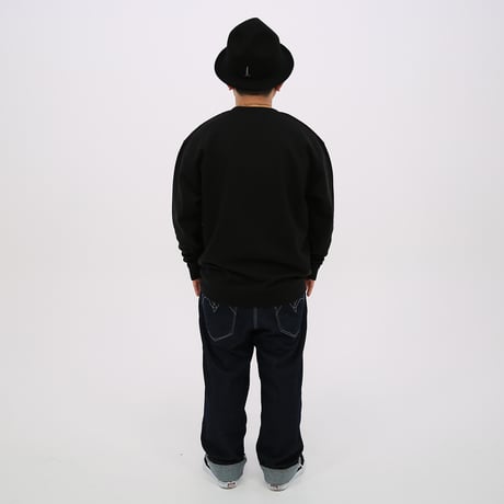 College Logo Sweat / Black