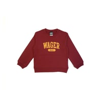 College Logo Sweat / Burgundy（Kids）