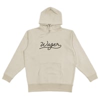 Handwritten Logo Hoodie / Beige