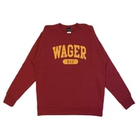 College Logo Sweat / Burgundy