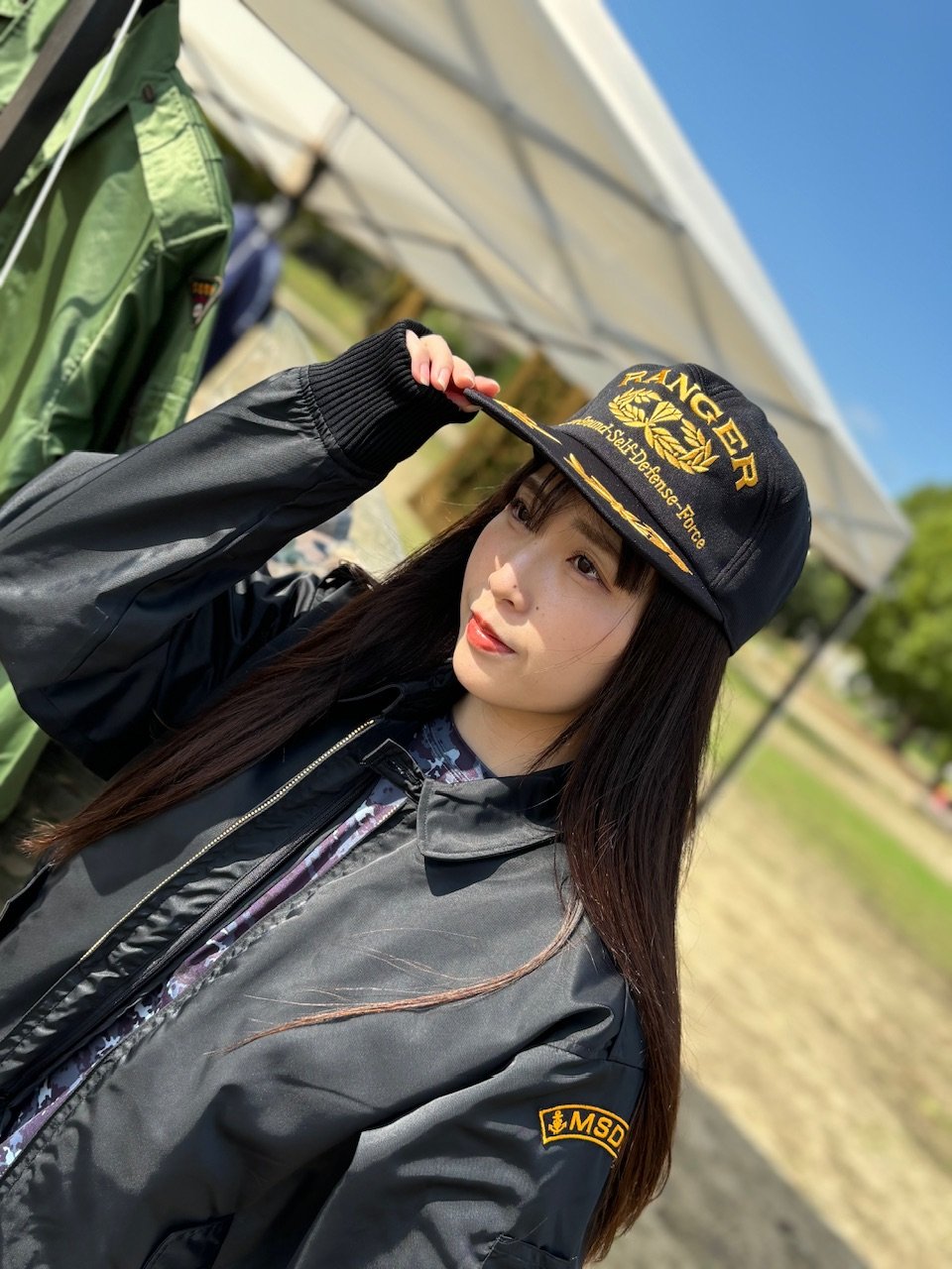 未使用新品　希少陸上自衛隊レンジャー助教帽　ベルクロ付　黒　L寸　56〜60cm 未使用新品 希少陸上自衛隊レンジャー助教帽 ベルクロ付 黒 L寸 56〜