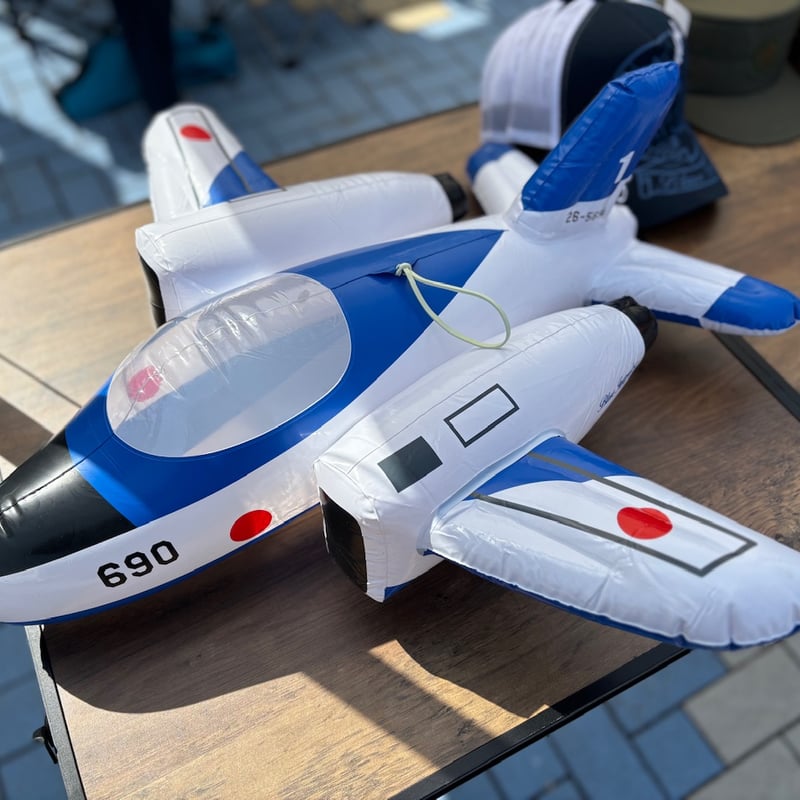 ブルーインパルス】BIGバルーン 鈴付 風船 飛行機 インフレー