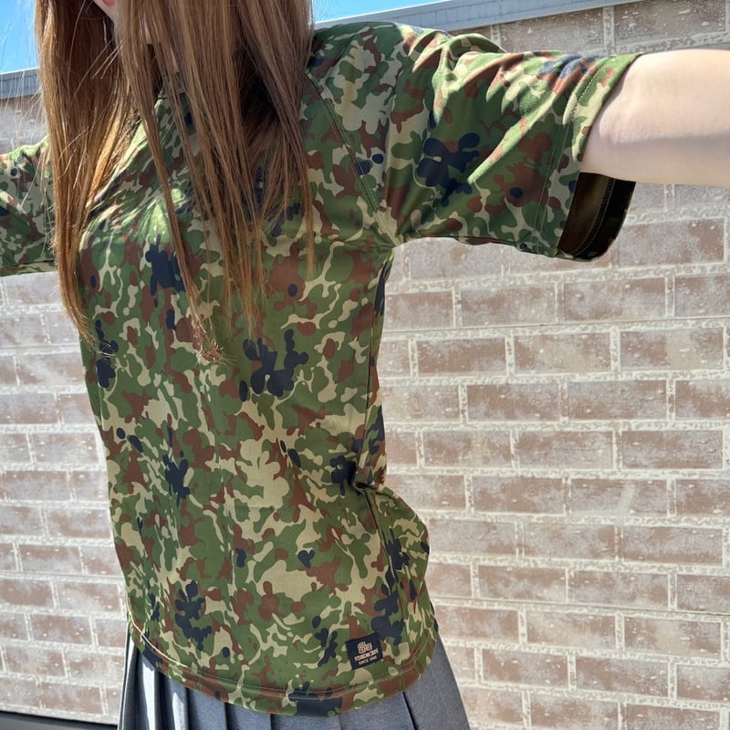 迷彩速乾Tシャツ】COOLPLUS 陸上自衛隊 サバゲー | S-Blue-JAPAN自衛隊