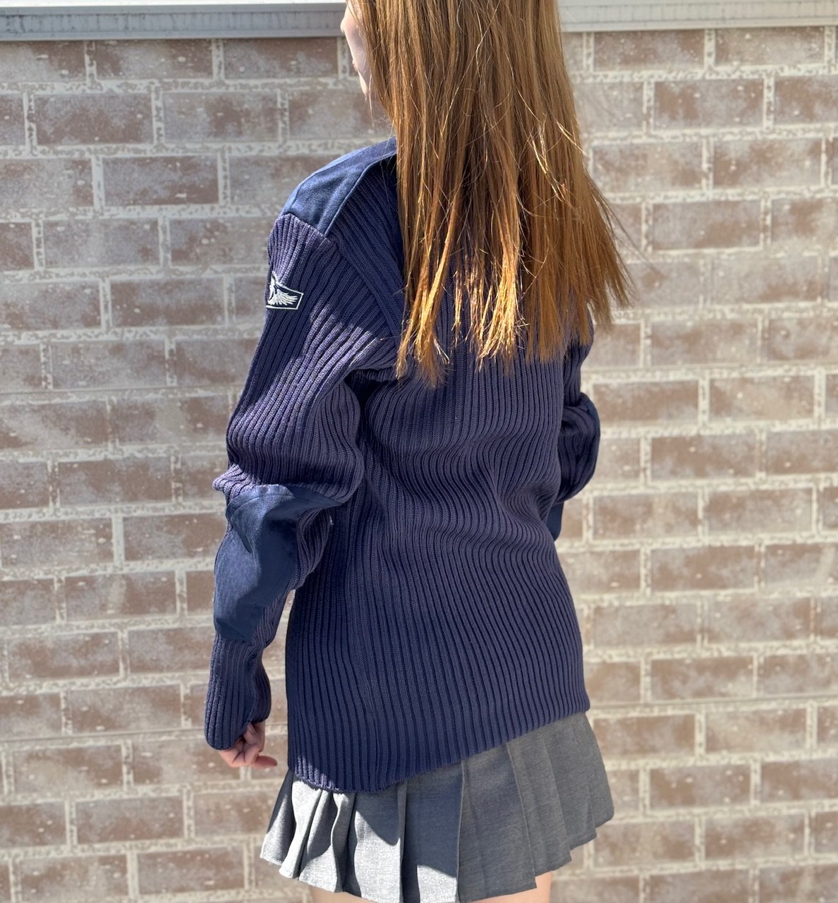 航空自衛隊セーター】ニット 制服 旧型 おしゃれ レア | S-Blue-JAPAN 