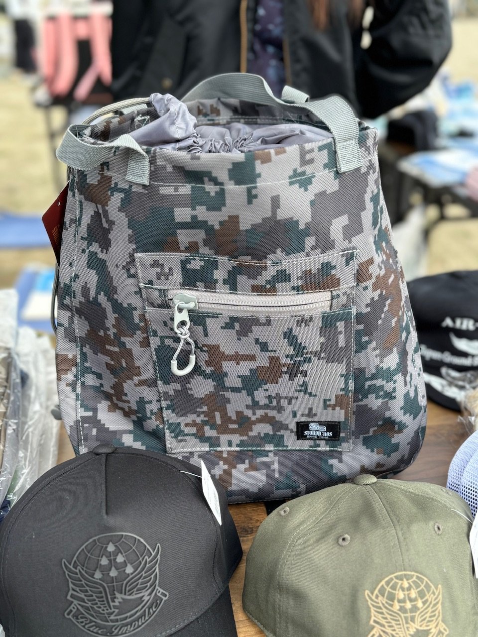 洗面用具入れ】トートバッグ 防水 エコバッグ 肩掛けバッグ 自衛隊 | S
