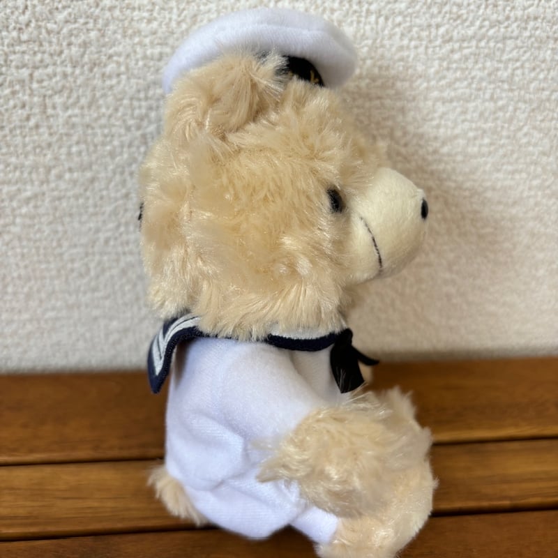 海外作家様　セーラー服　テディベア　ぬいぐるみ ベアぬいぐるみ】海上自衛隊 白セーラー服 テディベア