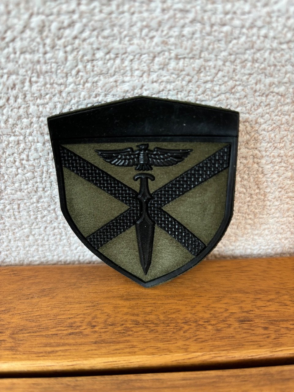 首都型　撮影用　レプリカ　シリコン　ワッペン シリコンワッペン】部隊章 マジック付 水陸機動団 陸上自衛隊 OD色 | S